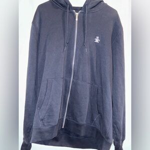 Original Penguin Men's navy blue Zip-Up Sweater